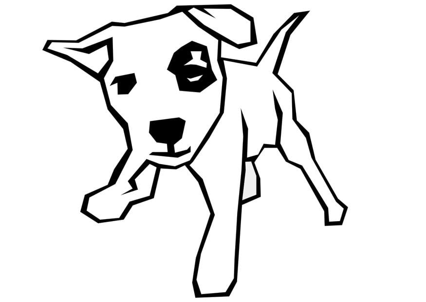 Coloring page dog