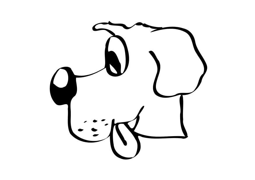 Coloring page dog