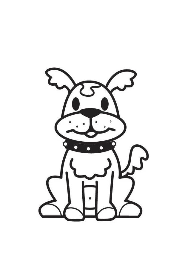 Coloring page dog