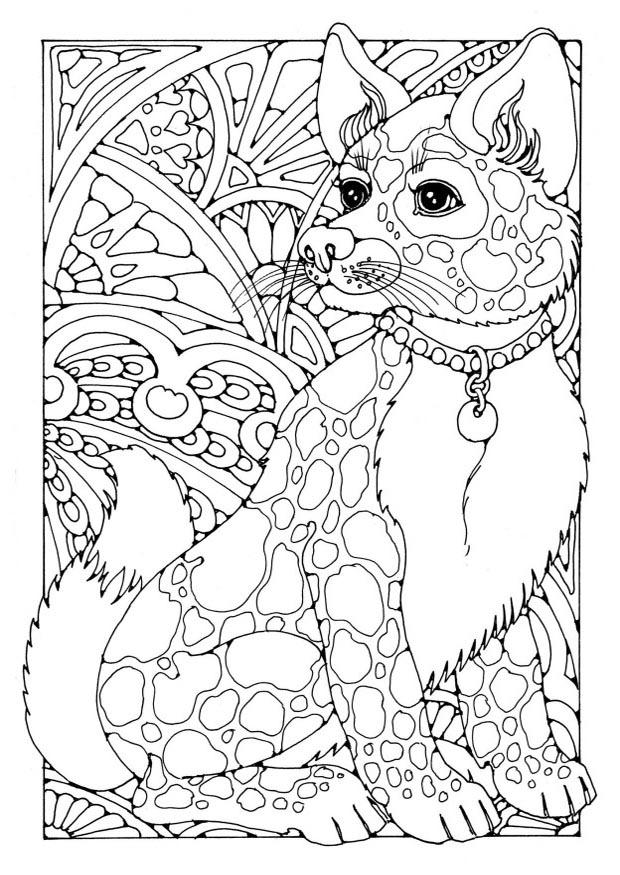 Coloring page dog