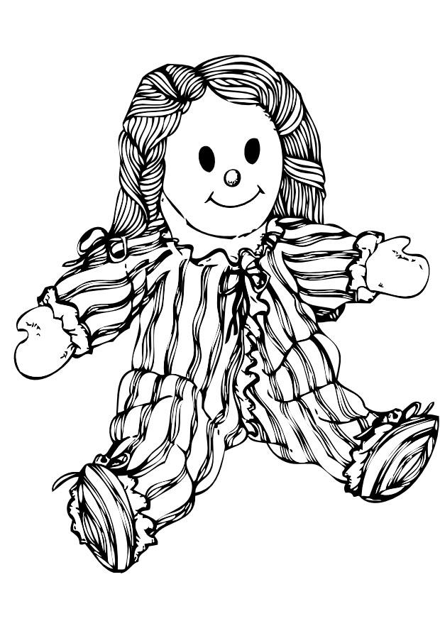 Coloring page doll