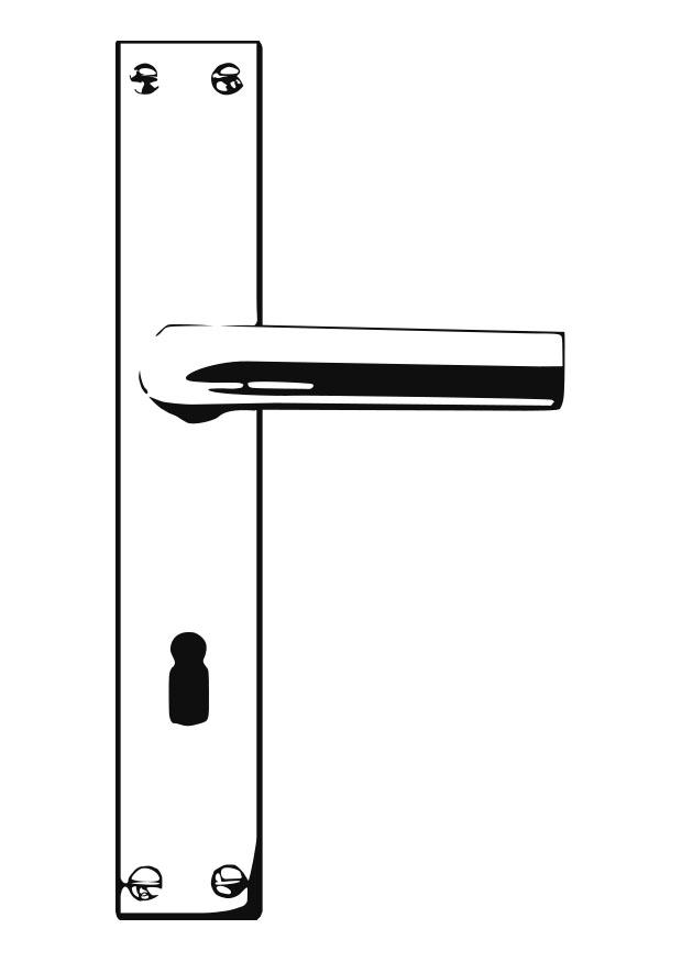 Coloring page door handle