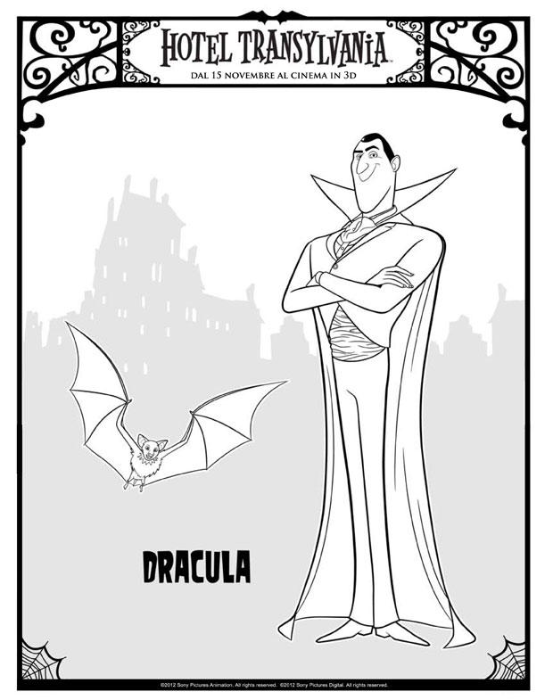 Coloring page dracula