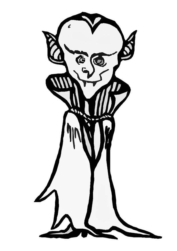 Coloring page dracula