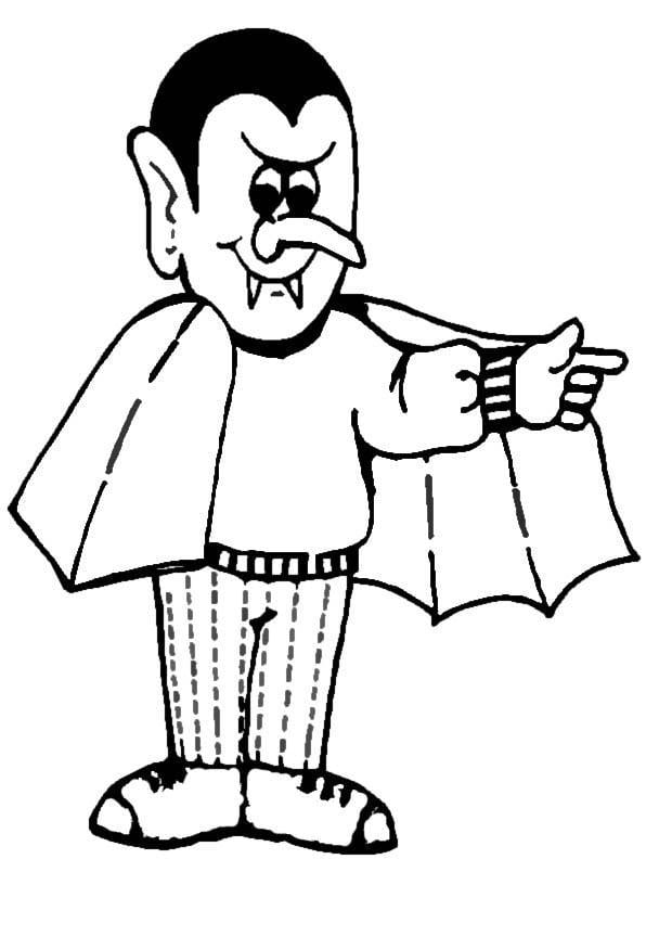 Coloring page dracula