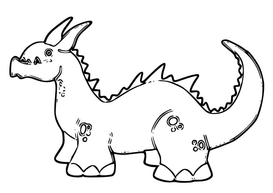 Coloring page dragon