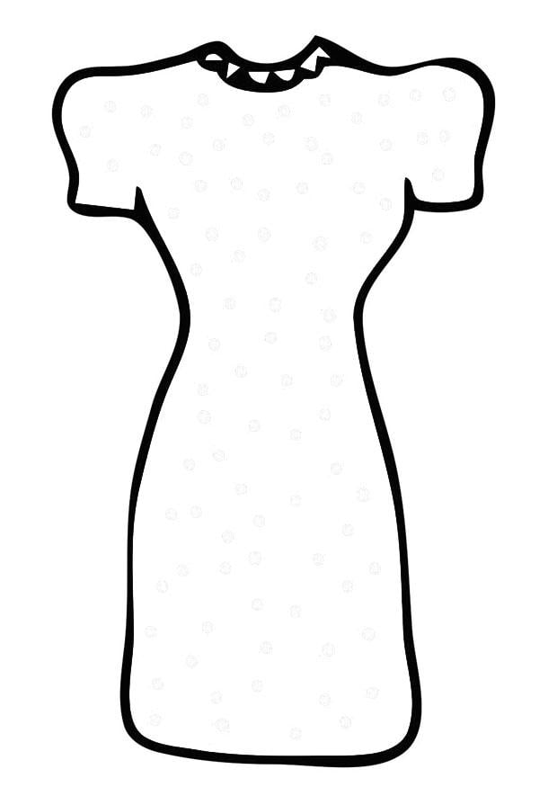 Coloring page dress