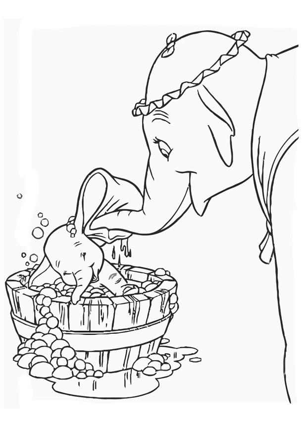 Coloring page dumbo