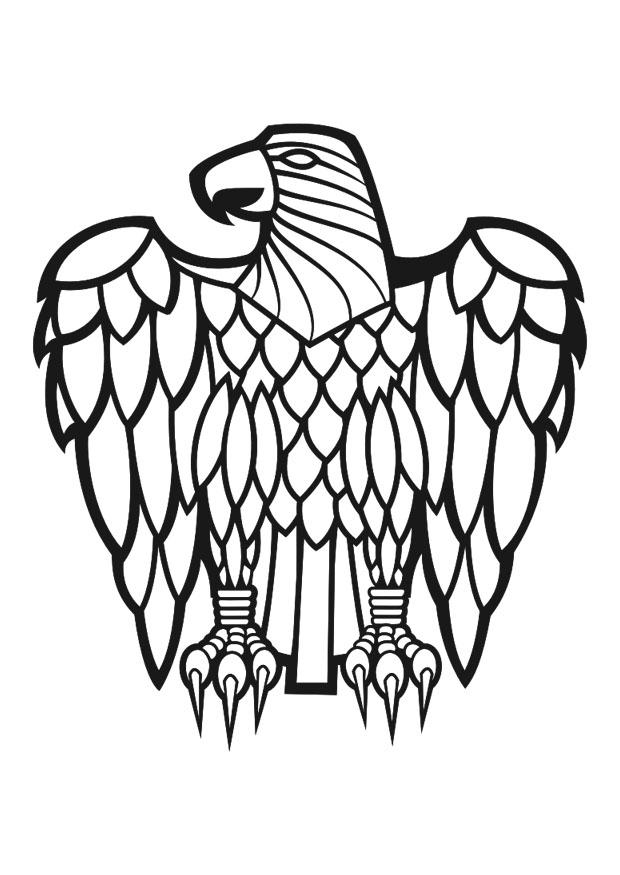 Coloring page eagle