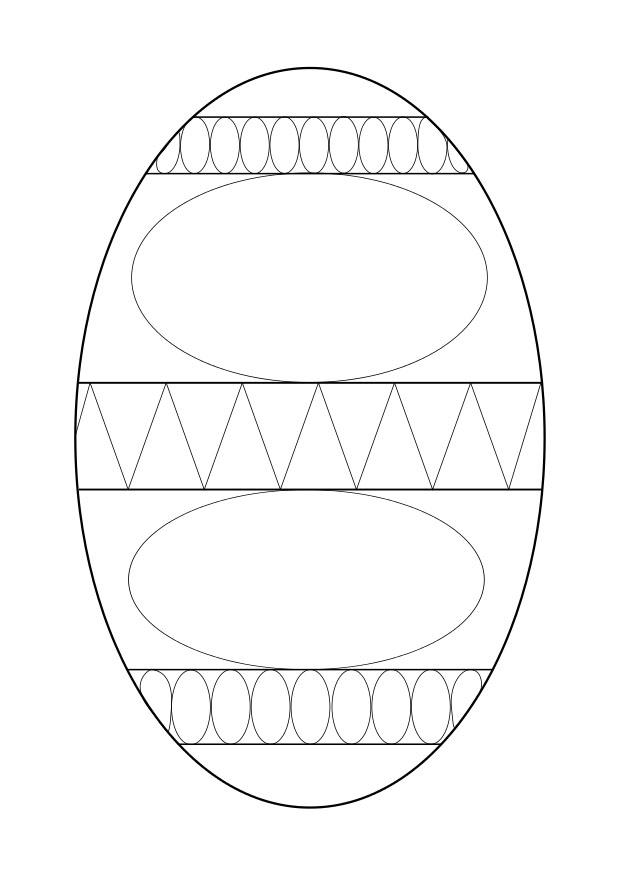 Coloring page easter egg