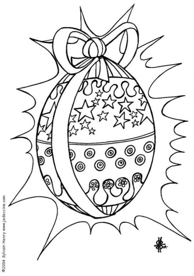 Coloring page easter egg