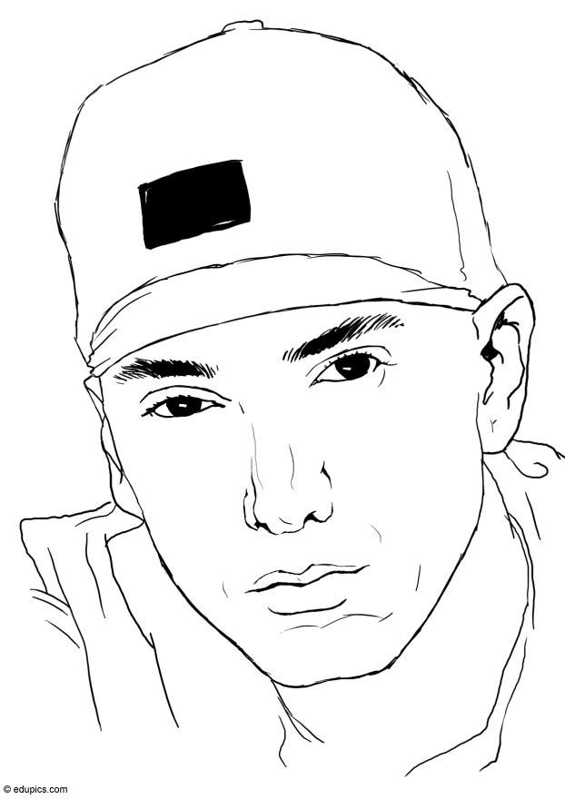 Coloring page eminem