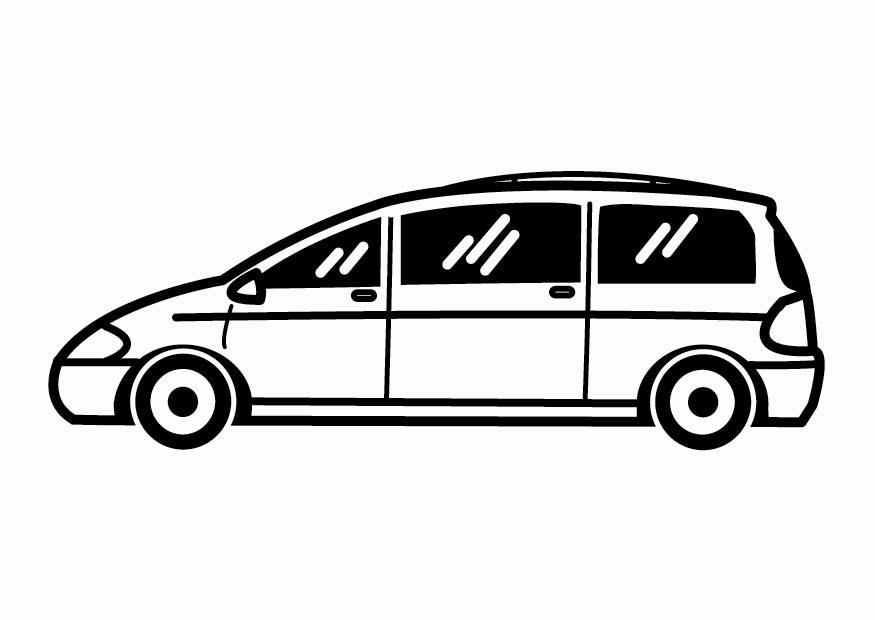 Coloring page estate car