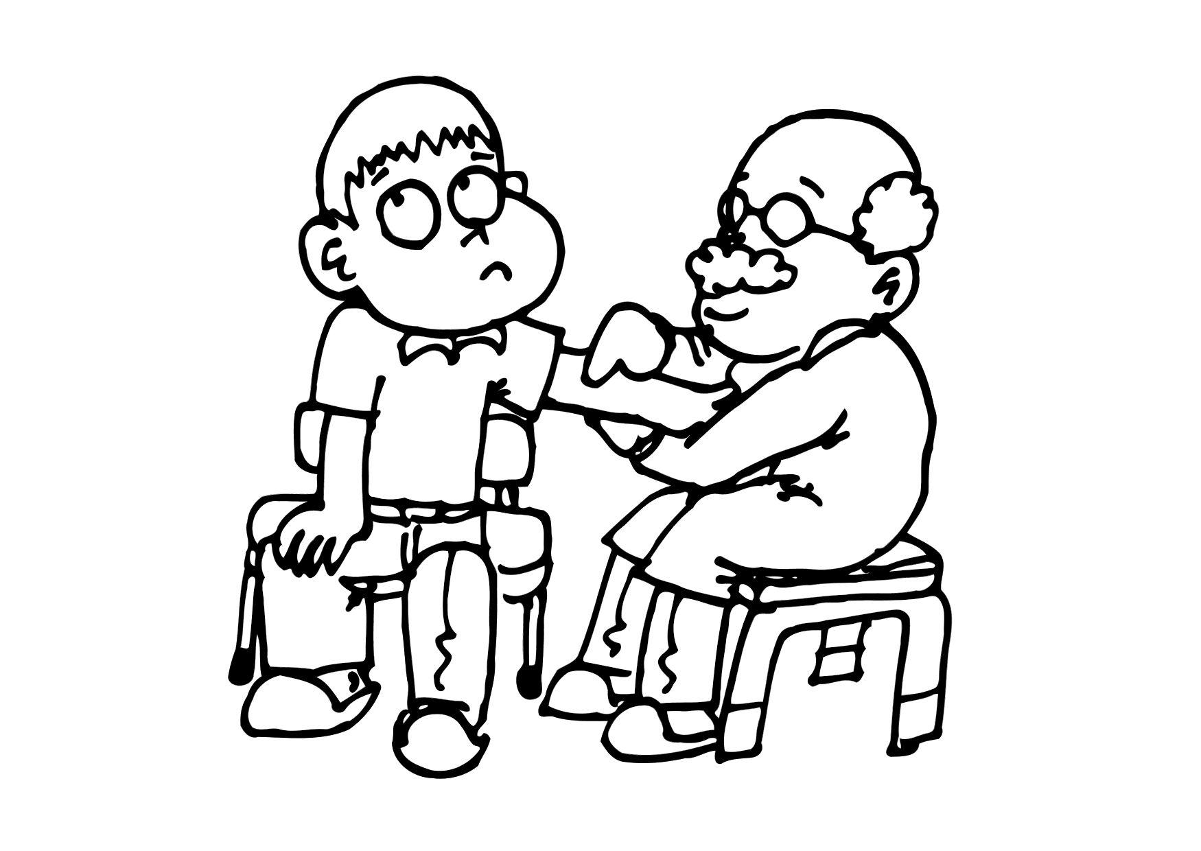 Coloring page examination