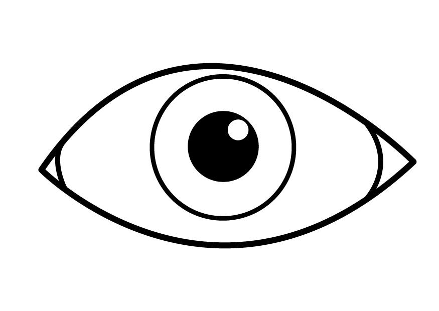 Coloring page eye