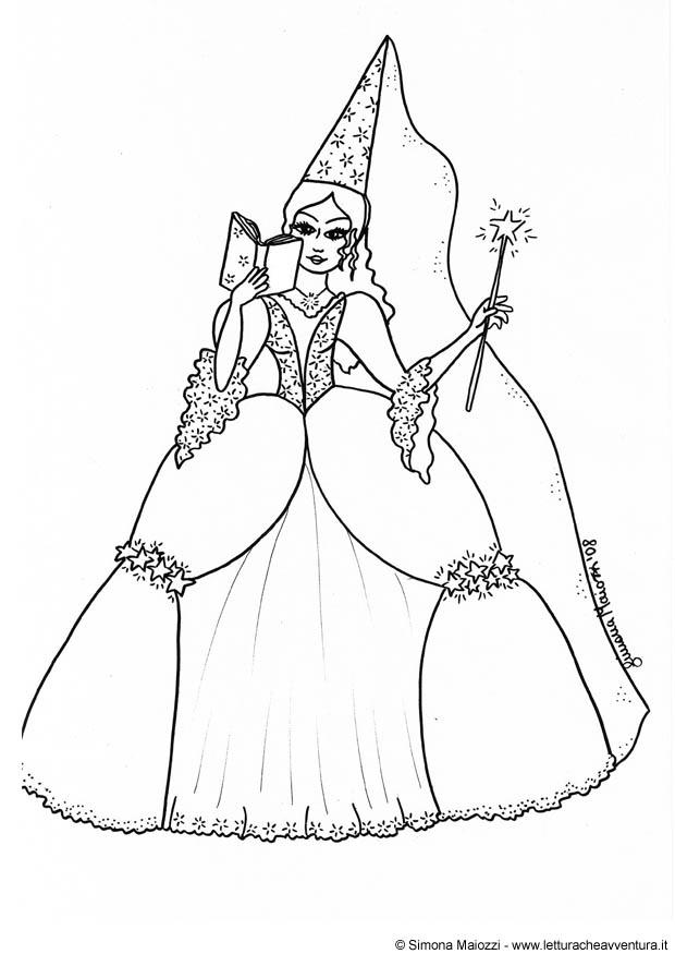 Coloring page fairy