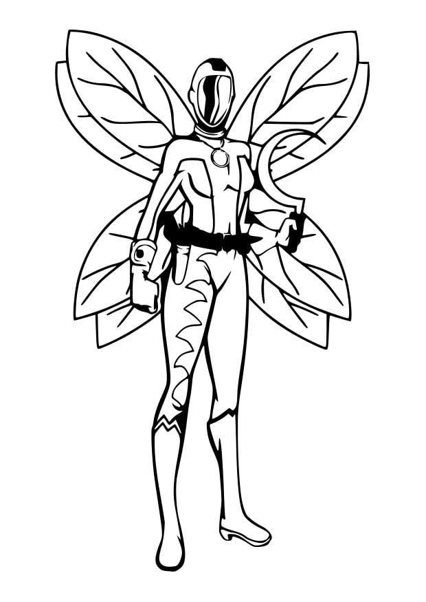 Coloring page fairy