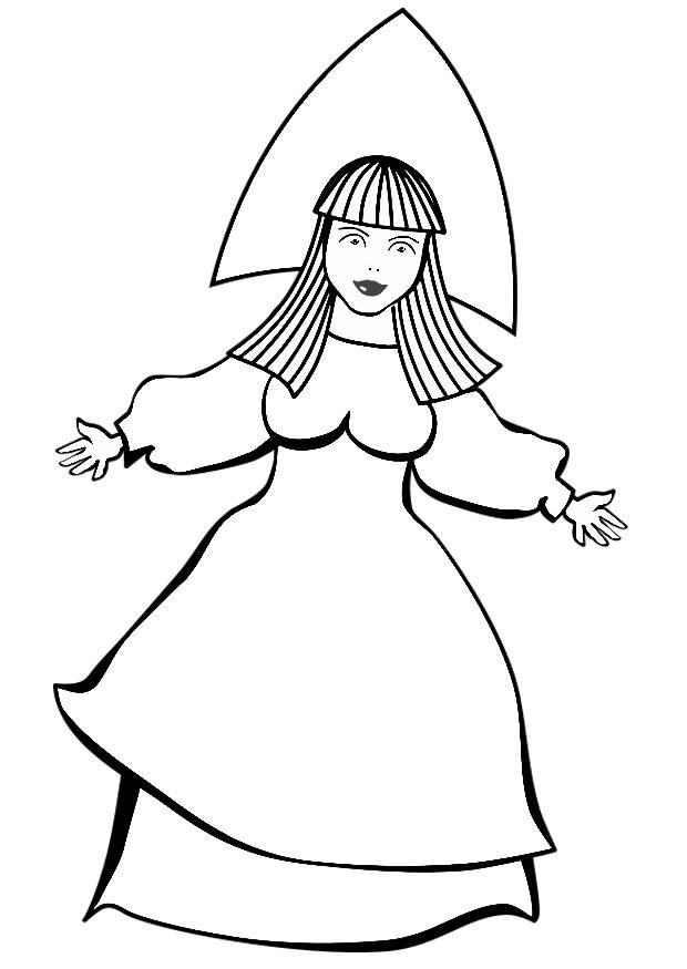 Coloring page fairy