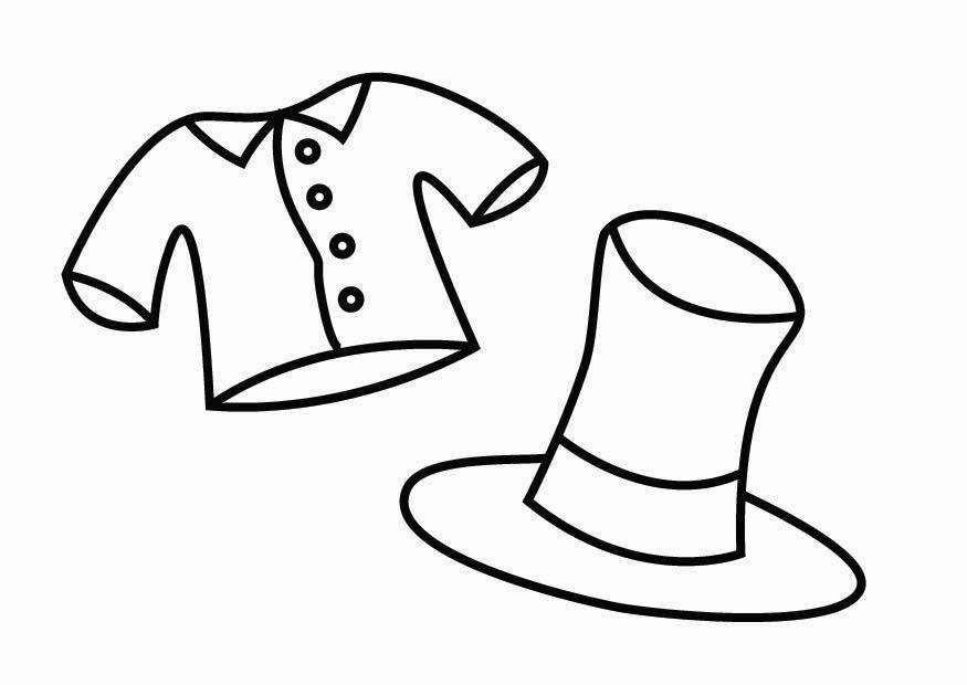 Coloring page fancy dress corner