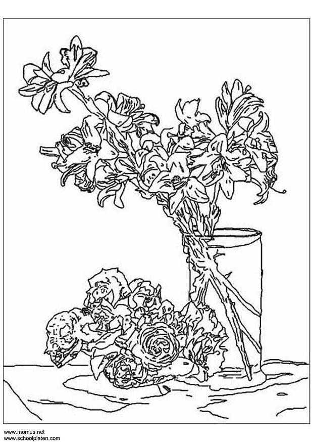 Coloring page fantin-latour