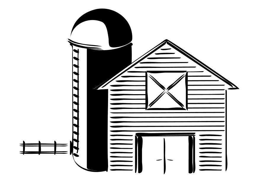 Coloring page farm