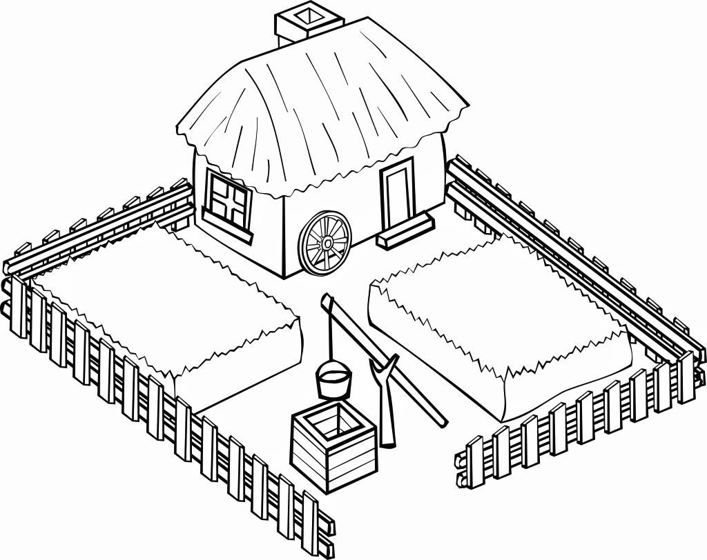 Coloring page farm