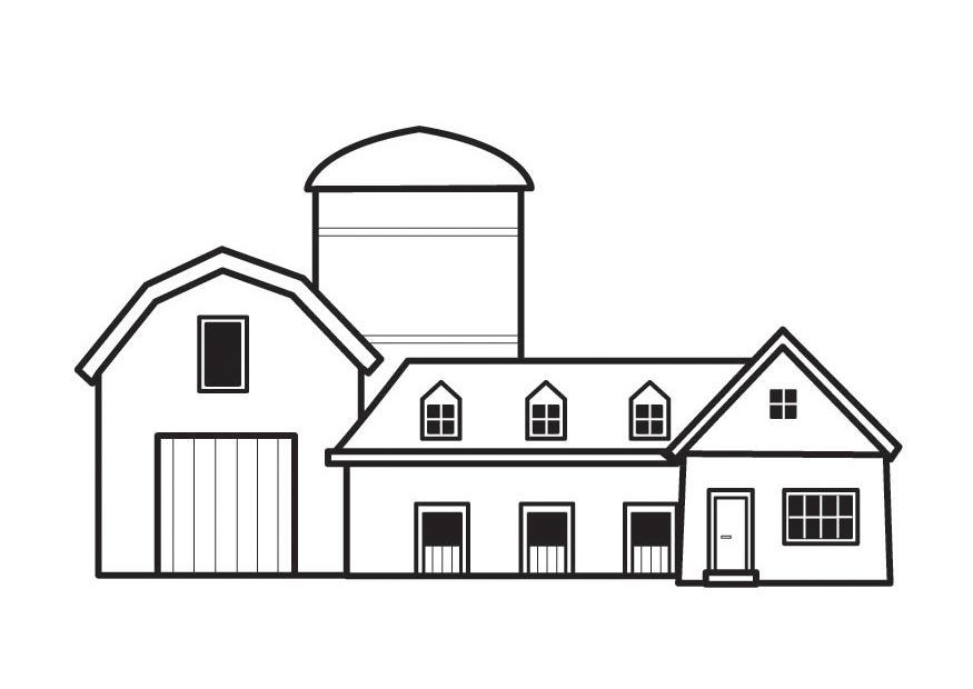 Coloring page farm