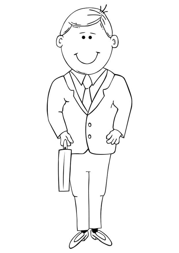 Coloring page father