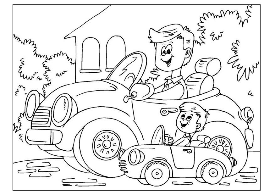 Coloring page fathers day 01 