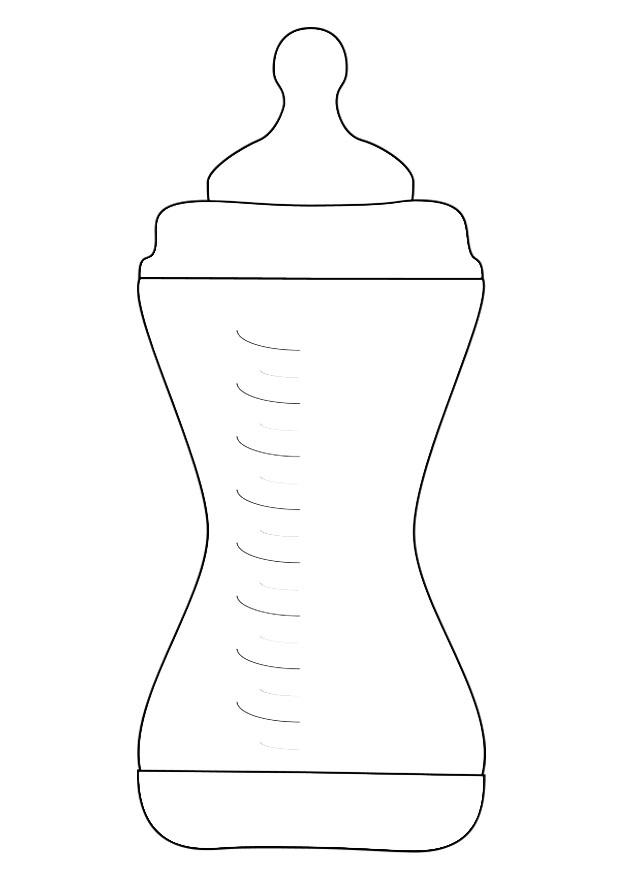 Coloring page feeding bottle