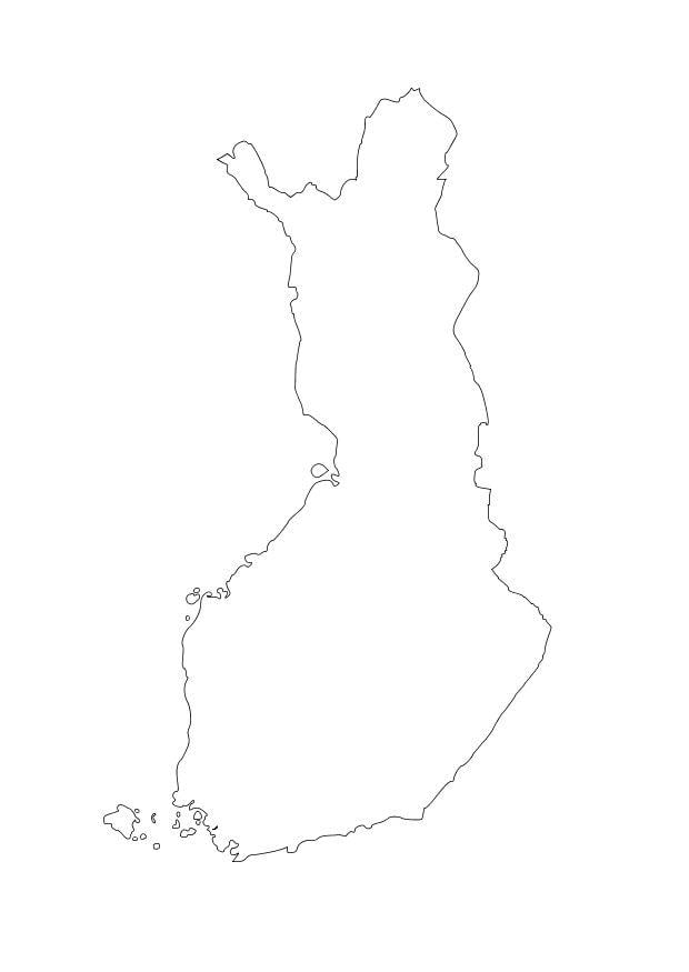 Coloring page finland