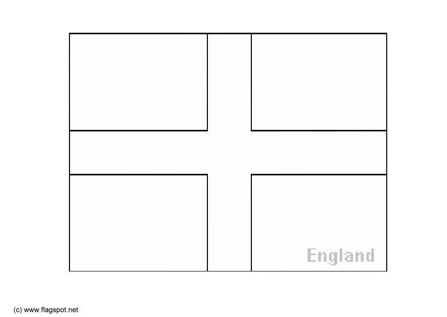 Coloring page flag england