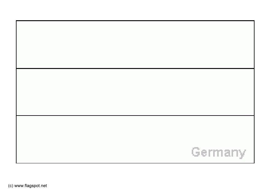 Coloring page flag germany