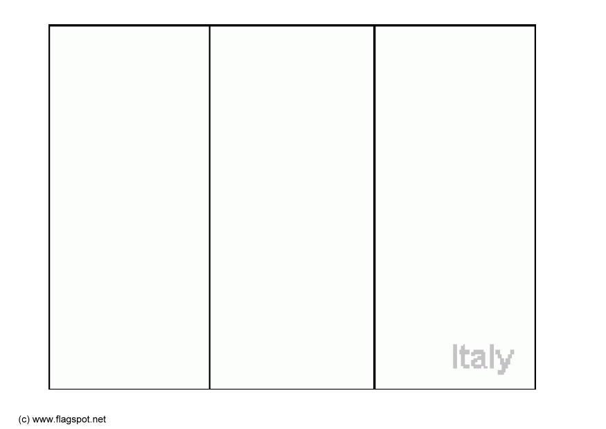 Coloring page flag italy