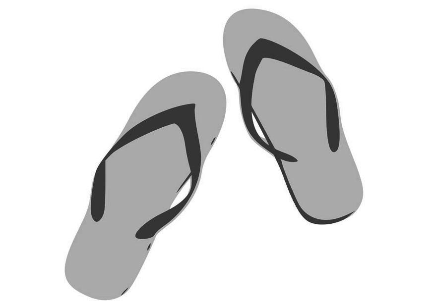 Coloring page flip-flops