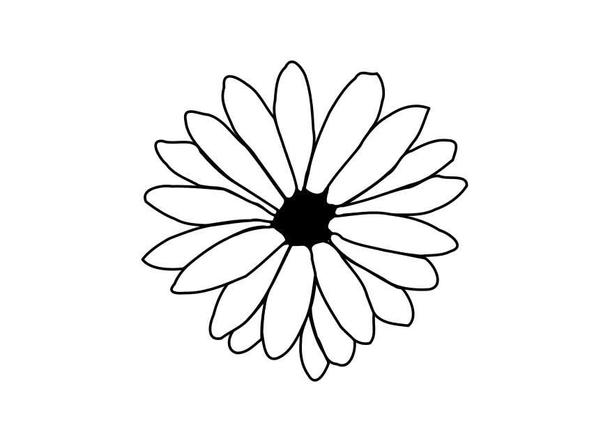 Coloring page flower