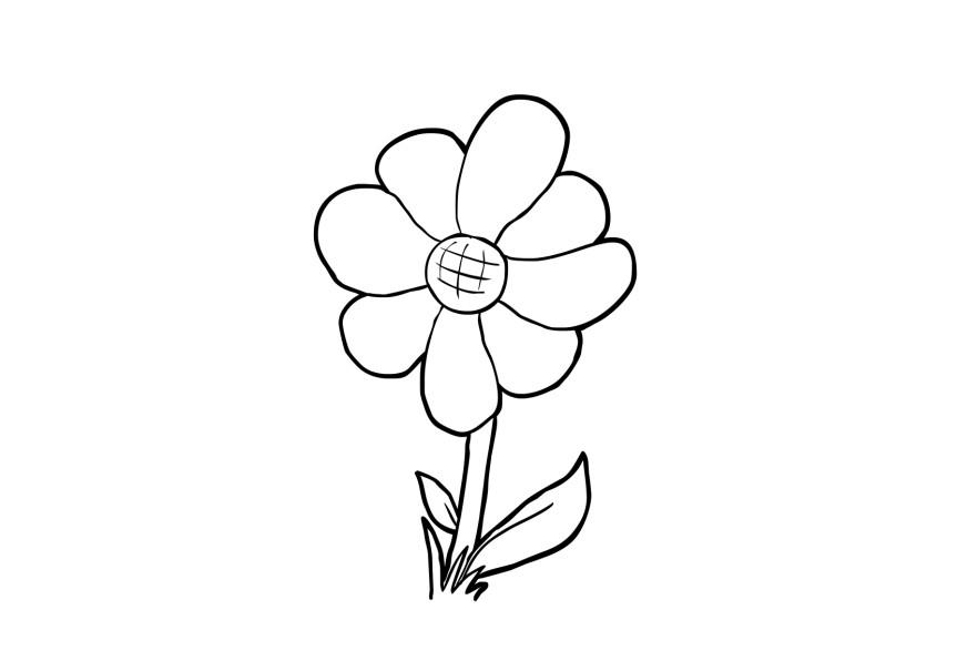 Coloring page flower