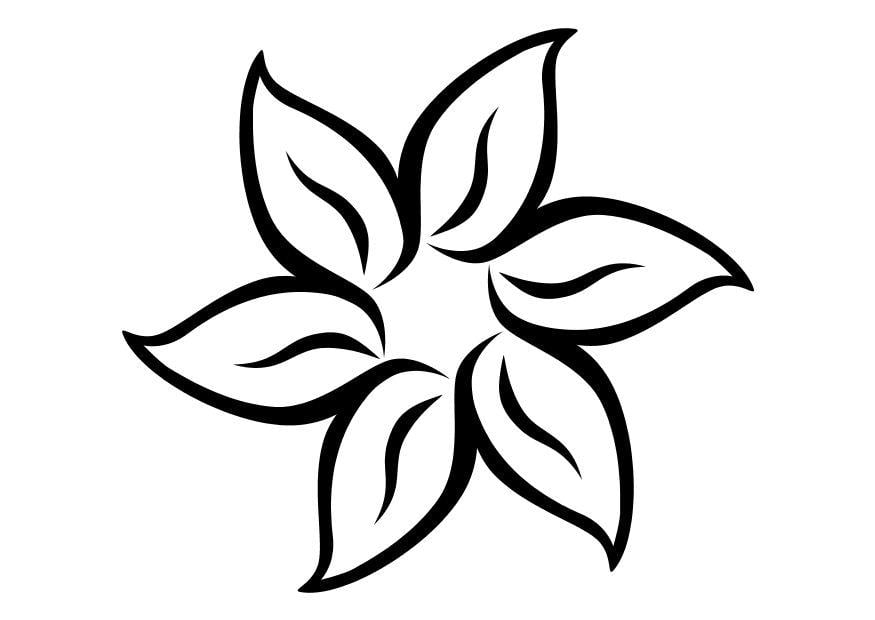 Coloring page flower