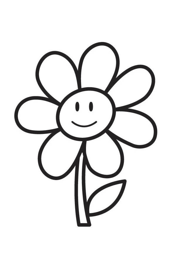 Coloring page flower