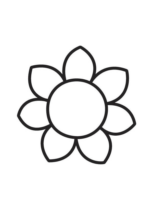 Coloring page flower