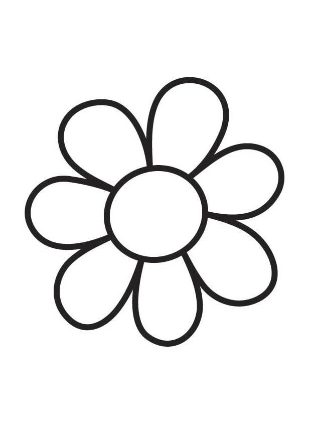 Coloring page flower