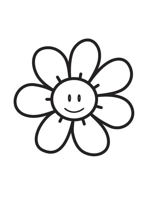 Coloring page flower