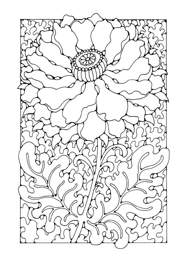 Coloring page flower