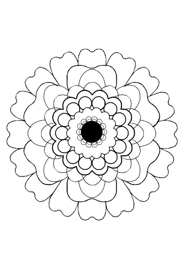 Coloring page flower