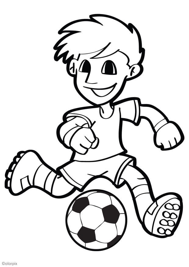 Coloring page football