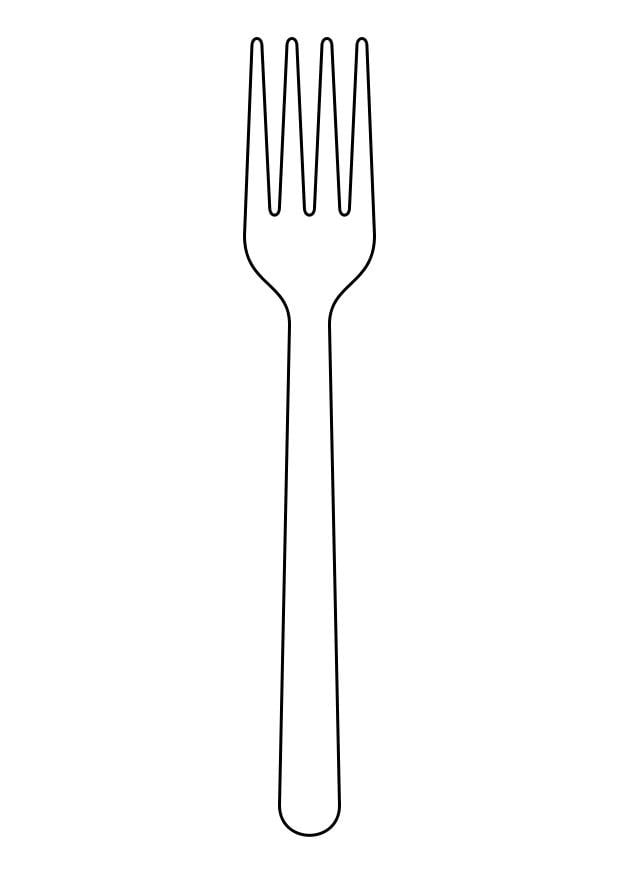 Coloring page fork