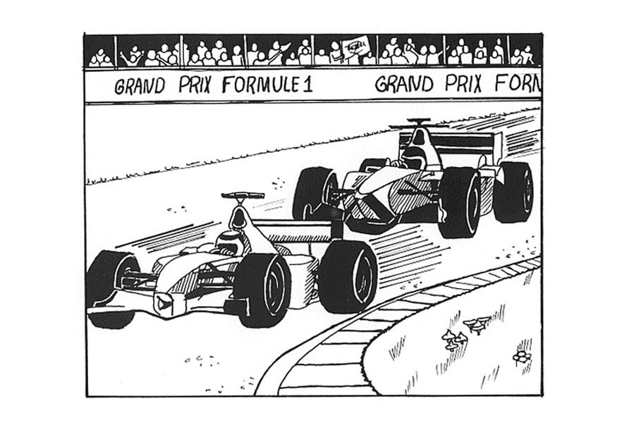 Coloring page formula 1