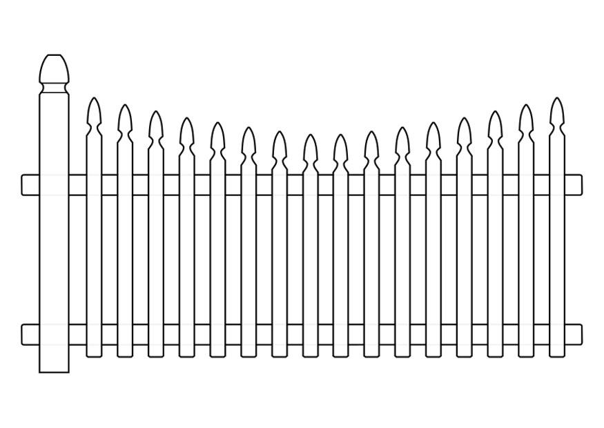 Coloring page gate