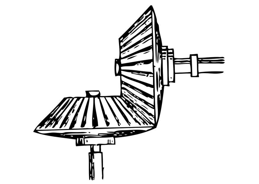 Coloring page gear transmitting