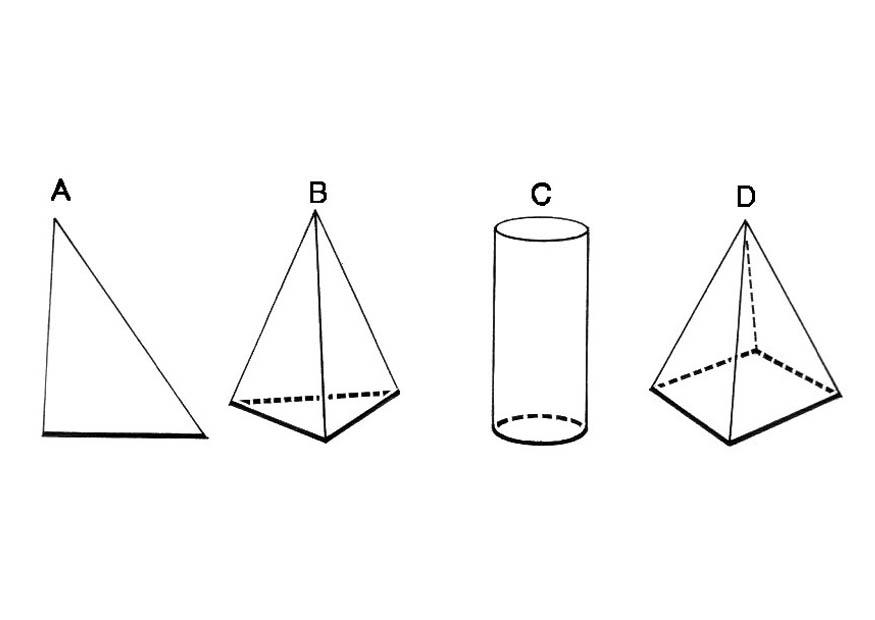 Coloring page geometric figures - base